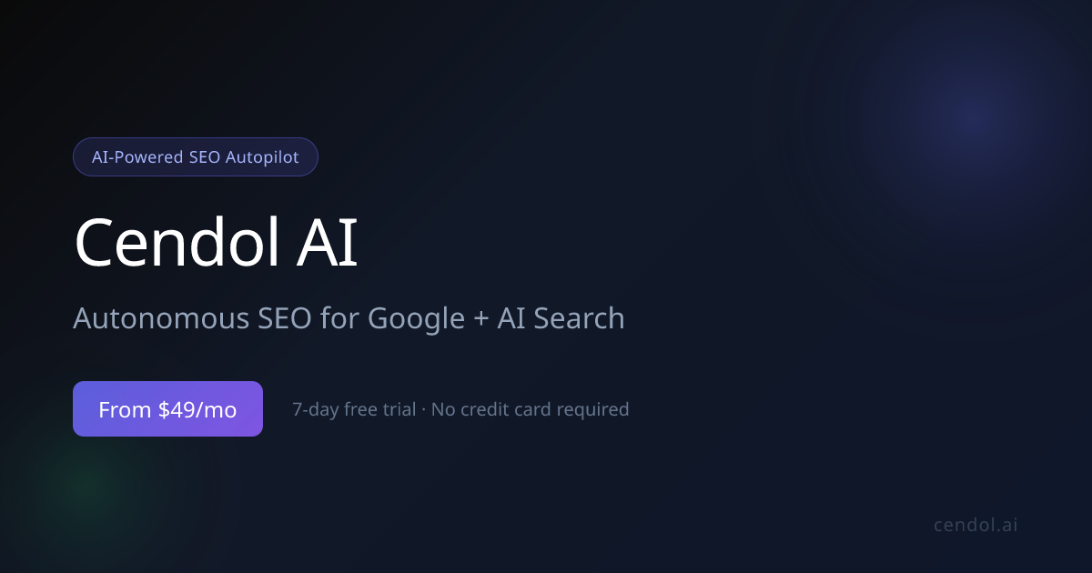 AI SEO Tool That Actually Fixes Your Site | Cendol AI
